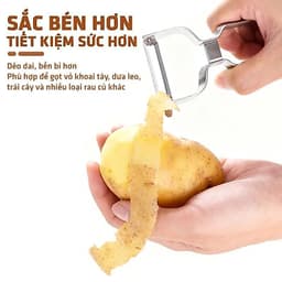 Nạo Củ Quả Đa Năng Inox 304 - Thiết Kế 2 Chiều, Siêu Bền, Gọt Vỏ Nhanh Và An Toàn 4