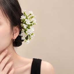 Trâm Cài Tóc Hoa Đỏ Dáng Cành Phong Cách Cổ Trang, Phụ Kiện Tóc Búi Mặc Áo Dài Tết CEM Xinh 7