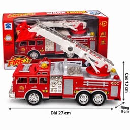 Xe cứu hoả , xe cứu thuơng đồ chơi chạy pin , có đèn ,nhạc xe cứu hoả 6