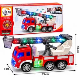 Xe cứu hoả , xe cứu thuơng đồ chơi chạy pin , có đèn ,nhạc xe cứu hoả 2