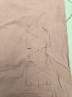 [2hand] Chân váy xô hồng cam kéo khoá sườn trang trí cạnh size M 5