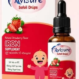 Avisure Safoli Drops,(  loại :20ml và 30 ml ) sắt hữu cơ cho bé. giúp bé ăn ngon tăng cân 3