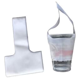 0,5-1kg Túi nhựa PE chữ T đựng ly trà sữa, cà phê, sinh tố, chất liệu nhựa PE zin 2