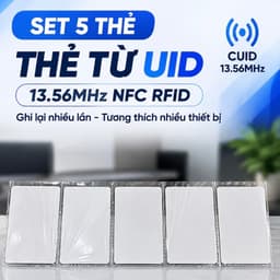 Bộ 10 Thẻ Từ CUID 13.56MHz UID NFC RFID Ghi Lại Nhiều Lần, Thẻ Trắng Sao Chép Khóa Cửa, Thang Máy, Chấm Công 7