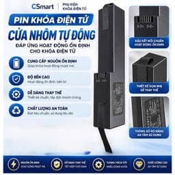 Pin Sạc Lithium 4200mAh 5000mAh Cho Khóa Điện Tử Vân Tay Thông Minh, Pin Thay Thế Khóa Cửa – Bảo Hành 12 Tháng 8