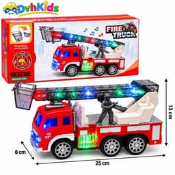Xe cứu hoả , xe cứu thuơng đồ chơi chạy pin , có đèn ,nhạc xe cứu hoả 1