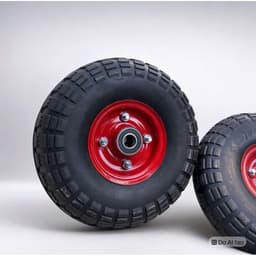 Bánh Hơi 350-4 Đường Kính 25cm, Bi Trục 17 cho Xe Kéo, Xe Đẩy Hàng...(Giá 1 chiếc) 1