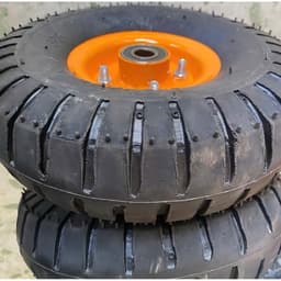 Bánh Hơi 350-4 Đường Kính 25cm, Bi Trục 17 cho Xe Kéo, Xe Đẩy Hàng...(Giá 1 chiếc) 4