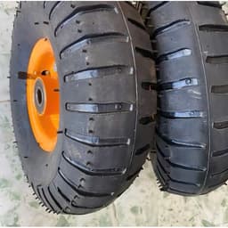 Bánh Hơi 350-4 Đường Kính 25cm, Bi Trục 17 cho Xe Kéo, Xe Đẩy Hàng...(Giá 1 chiếc) 3