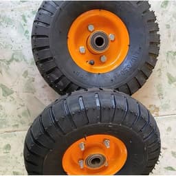 Bánh Hơi 350-4 Đường Kính 25cm, Bi Trục 17 cho Xe Kéo, Xe Đẩy Hàng...(Giá 1 chiếc) 5