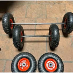 Bánh Hơi 350-4 Đường Kính 25cm, Bi Trục 17 cho Xe Kéo, Xe Đẩy Hàng...(Giá 1 chiếc) 6