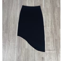 [ Hiền BigSize] Chân Váy Đen Dáng Dài Nữ Lưng Thun Vạt Chéo - Chân Váy Cạp Cao Hàn Quốc Tôn Dáng Che Khuyết Điểm 3