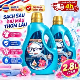 [ CHUẨN THÁI ] NƯỚC GIẶT ĐẬM ĐẶC HYGIENE THÁI LAN CAN 2800ml(2L8)- MÀU TRẮNG/ĐEN/XANH 4