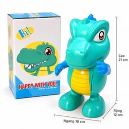 Đồ chơi âm nhạc khủng long nhảy múa , có đèn nhạc , âm thanh vui nhộn 2