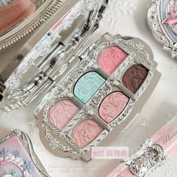 [Sẵn] Bảng Mắt Trang Điểm 6 Màu Flower Knows Snow Ballet Collection Bảng trang điểm Satin sáu màu 6,5g 5