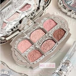 [Sẵn] Bảng Mắt Trang Điểm 6 Màu Flower Knows Snow Ballet Collection Bảng trang điểm Satin sáu màu 6,5g 4