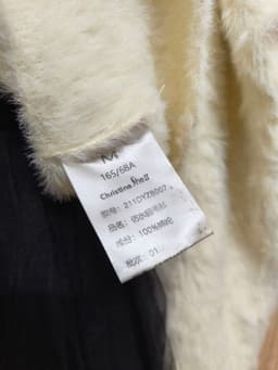 [2hand] Áo cardigan len lông thỏ vạt chéo xanh matcha 6 cúc freesize đến XL 5