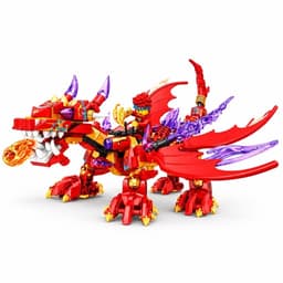 Bộ đồ chơi lắp ráp ninja go 252 chi tiết , xếp hình cho bé trai,có khay đựng , phát triển tư duy 6
