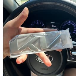 [Hợp kim nhôm] logo KIA mới cho xe kia dùng cho Carnival, Sorento, Seltos, K3, Cerato... 🚘 Bảo hành 100% 5