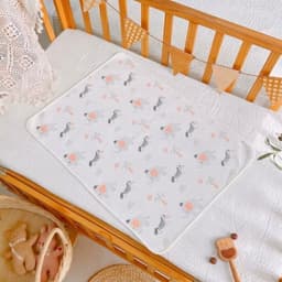 Combo 2 Tấm Lót Chống Thấm Cao Cấp Chất Vải Cotton Oragnic Ovoan Mềm Mại, Siêu Thoáng khí cho bé KT 50*70cm 4