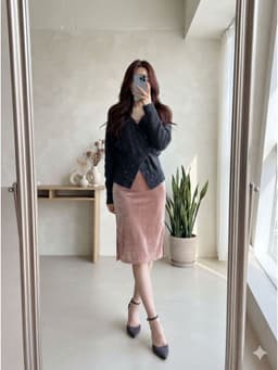 [2hand] Áo len lông thỏ cúc bọc chéo đen có dây buộc trong form thắt eo lông ngắn mềm freesize đến XL 1