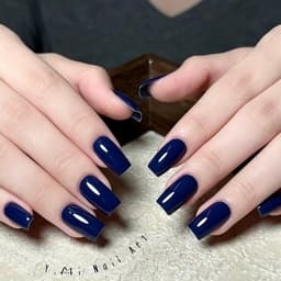 Sơn Gel Xanh Navy Đậm Xanh Tím Than Sang Trọng, Màu Sơn Móng Tay Phong Cách Hàn Quốc Cao Cấp - M138 6