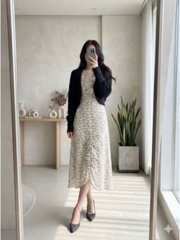 [2hand] Áo choàng croptop len lông thỏ đen size S M 1