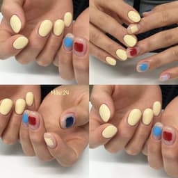 Sơn Gel Màu Vàng Bơ Pastel Nhẹ Nhàng, Vàng Kem Sữa Căng Bóng, Sơn Móng Tay Phong Cách Hàn Quốc - Mã 24 1