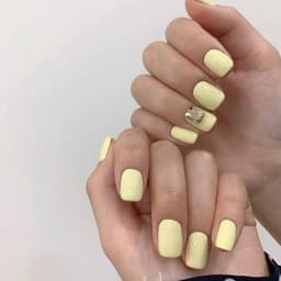 Sơn Gel Màu Vàng Bơ Pastel Nhẹ Nhàng, Vàng Kem Sữa Căng Bóng, Sơn Móng Tay Phong Cách Hàn Quốc - Mã 24 6