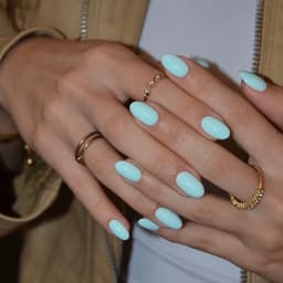 Sơn Gel Xanh Mint Pastel, Xanh Ngọc Sữa Căng Bóng, Màu Sơn Móng Tay Nhẹ Nhàng Phong Cách Hàn Quốc - Mã 14/17 6