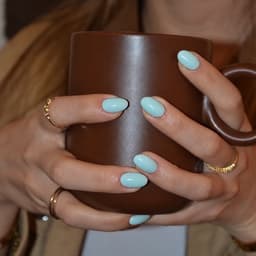 Sơn Gel Xanh Mint Pastel, Xanh Ngọc Sữa Căng Bóng, Màu Sơn Móng Tay Nhẹ Nhàng Phong Cách Hàn Quốc - Mã 14/17 4