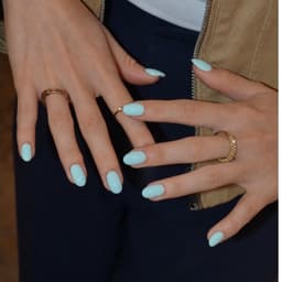 Sơn Gel Xanh Mint Pastel, Xanh Ngọc Sữa Căng Bóng, Màu Sơn Móng Tay Nhẹ Nhàng Phong Cách Hàn Quốc - Mã 14/17 5