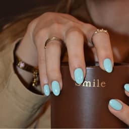 Sơn Gel Xanh Mint Pastel, Xanh Ngọc Sữa Căng Bóng, Màu Sơn Móng Tay Nhẹ Nhàng Phong Cách Hàn Quốc - Mã 14/17 3