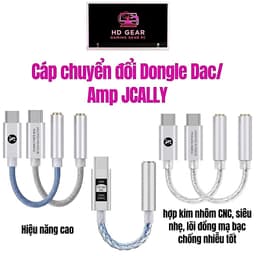 Dongle DAC JCALLY JM12 | Chip KT02H20 | Hỗ trợ đàm thoại | Cáp chuyển đổi âm thanh | Dongle 1