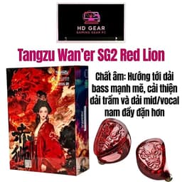 (Sẵn Việt Nam) Tai nghe nhét tai In Ear IEM Tangzu Wan'er SG 2 Bản đặc biệt Red Lion 1