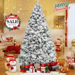 Cây Thông Noel Phủ Tuyết Trắng 12 Tán, Cây Thông Giáng Sinh Trang Trí Nhà Cửa Cửa Hàng, Size M5 M8 (có sỉ ) 4