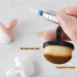 Nhẫn phủi bụi đa năng có nhẫn đeo tay,  chổi phủi làm nail Lông siêu mềm mượt kèm nhẫn đeo tay - Hoangquy.233 8