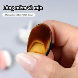 Nhẫn phủi bụi đa năng có nhẫn đeo tay,  chổi phủi làm nail Lông siêu mềm mượt kèm nhẫn đeo tay - Hoangquy.233 4