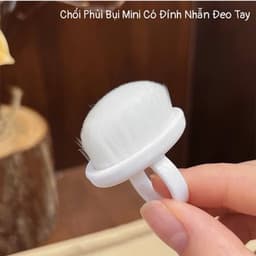 Nhẫn phủi bụi đa năng có nhẫn đeo tay,  chổi phủi làm nail Lông siêu mềm mượt kèm nhẫn đeo tay - Hoangquy.233 6