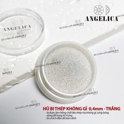 Hũ bi không gỉ ANGELICA Cao Cấp 0,4mm màu vàng, trắng - Hoangquy.233 3