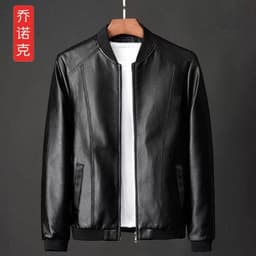 Áo Khoác Da Nam Lót Lông Cao Cấp Phong Cách Hàn Quốc 7