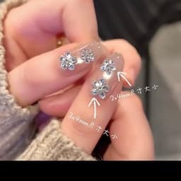 Đá nail giọt nước nhiều màu 3x4mm, đính hoa 5 cánh trang trí móng – Gói 50 viên 2