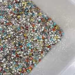 Đá nail hình trái tim mini đa sắc, đá đính trang trí móng – Gói 50 viên 2