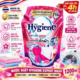 [ CHUẨN THÁI] NƯỚC GIẶT HYGIENE Expert Wash NỘI ĐỊA THÁI LAN TÚI 1L4 5