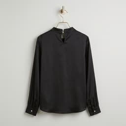 [Hiền BigSize] Áo Kiểu Lụa Satin Dài Tay, Cổ Thắt Nơ Sang Trọng - Áo Sơ Mi Lụa Cổ Cao Công Sở Cao Cấp 4
