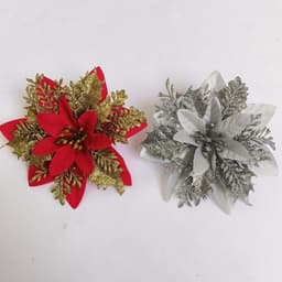 Hoa nhũ trạng nguyên trang trí oản Tết quà Tết - Bông trạng nguyên kép kim tuyến trang trí cây thông Noel - Xinh Decor 6