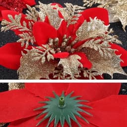 Hoa nhũ trạng nguyên trang trí oản Tết quà Tết - Bông trạng nguyên kép kim tuyến trang trí cây thông Noel - Xinh Decor 7