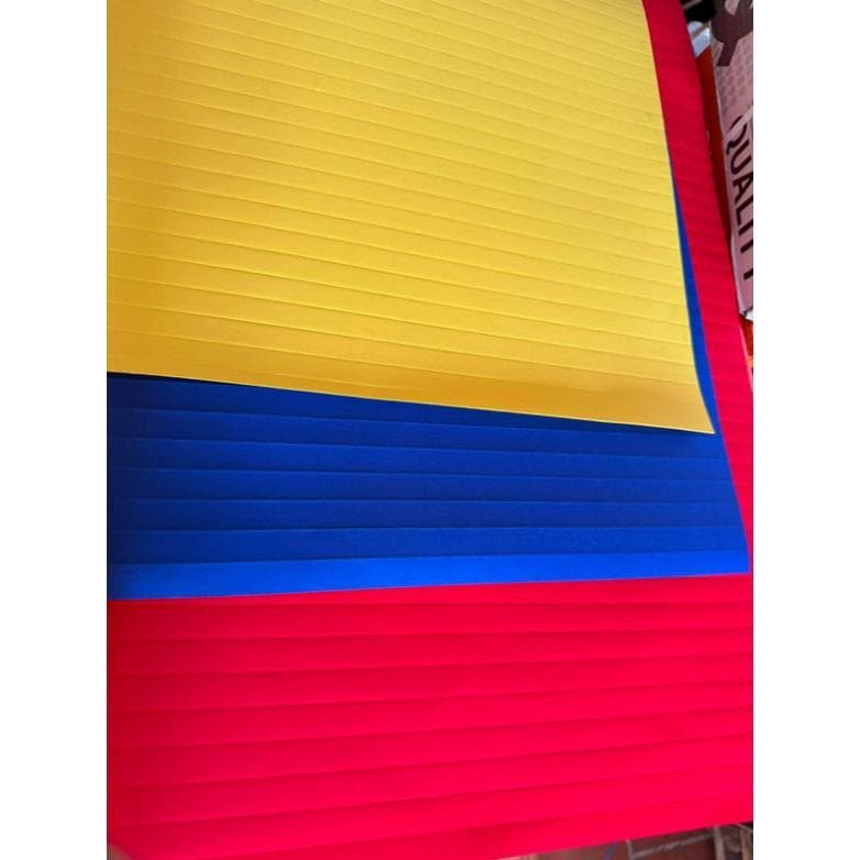 Combo 5-10 Giấy gấp quạt đỏ nhung trang trí, khổ 55x80cm, có nếp gấp sẵn hàng đẹp - Xinh Decor