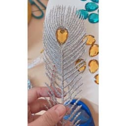 Đá giọt lệ gắn đuôi công - Đá gắn mắt công hàng đẹp - Xinh Decor 2