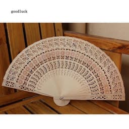 Quạt gỗ xếp làm oản tháp bánh, phụ kiện chụp ảnh trang trí phong cách cổ trang - Xinh Decor 6